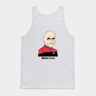 JEAN-LUC PICARD FAN ART! Tank Top